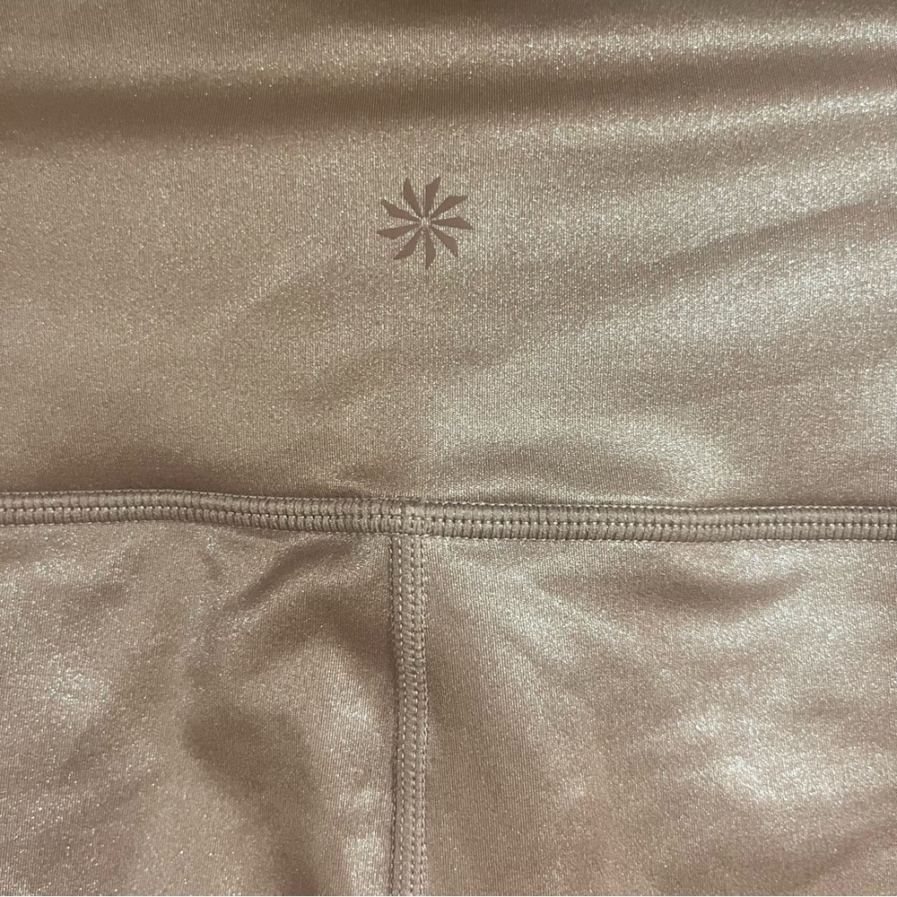Athleta Elation Shimmer Tight In Powervita, Cinnamon - Picture 6 of 9